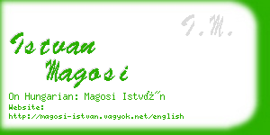 istvan magosi business card